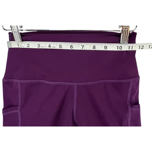 Colorfulkoala Capri Leggings Womens S Purple High Waisted Pocket Yoga Athleisure - Picture 7 of 13